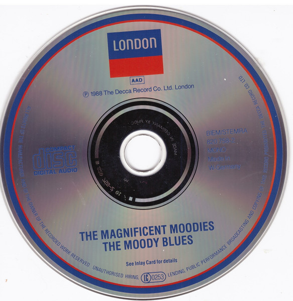 The Moody Blues The Magnificent Moodies CD
